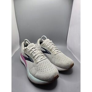 Brooks‎ Ghost 16 Women's Running Shoes Size 8.5 Medium White Grey Estate Blue